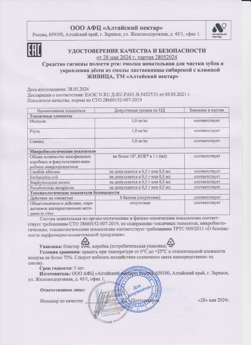 Паспорт №052024